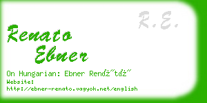 renato ebner business card